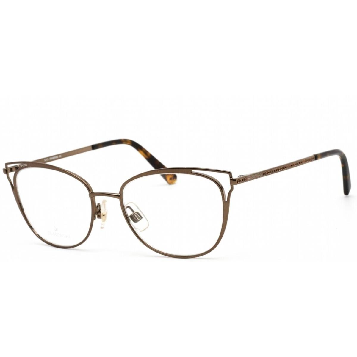 Swarovski SK5260 049 Cat Eye Matte Dark Brown Eyeglasses
