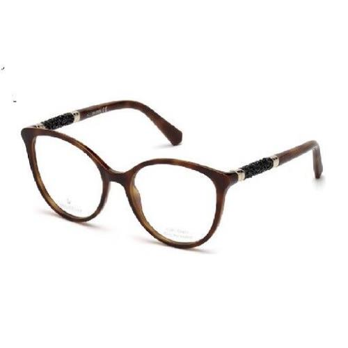 Swarovski SK5258 001 Round Dark Havana Eyeglasses