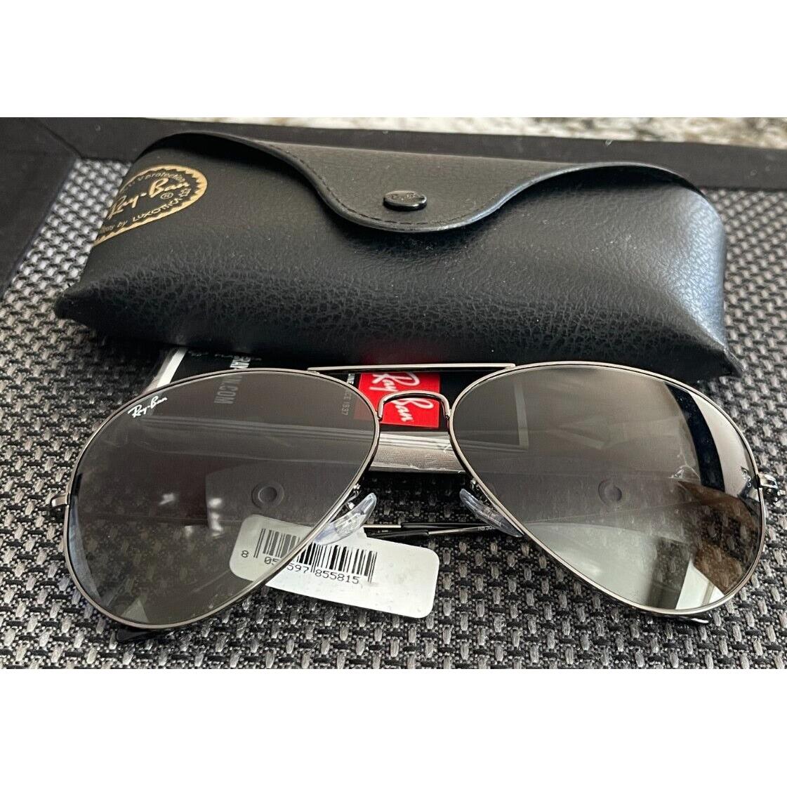 Ray Ban Classic Slate Gray Gradient Lens Large Aviator Sunglasses