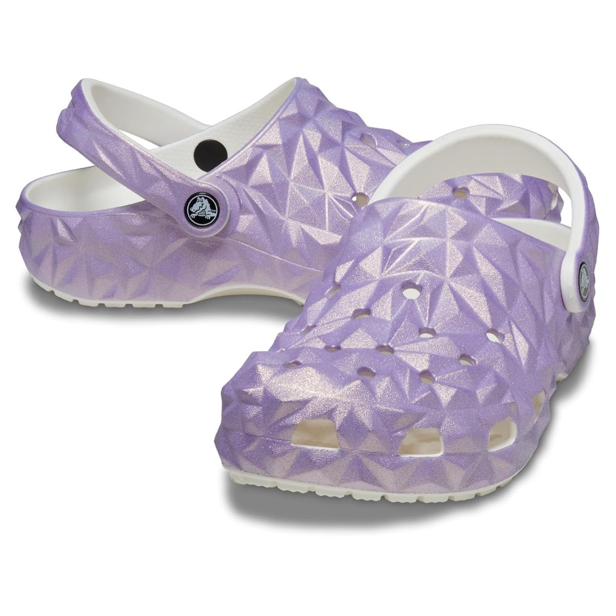 Unisex Slippers Crocs Classic Geometric Clog Iridescent Lilac