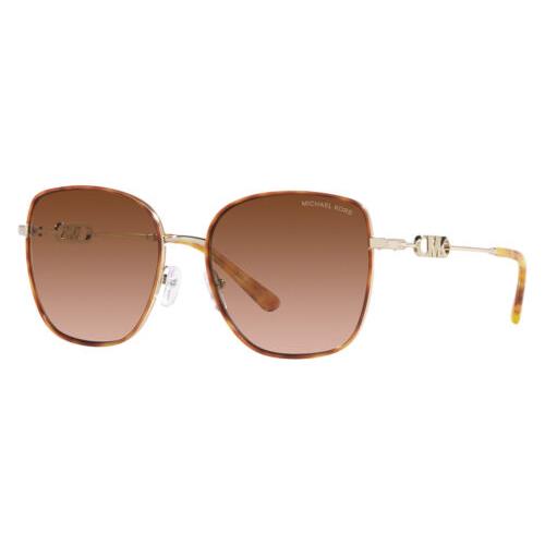 Michael Kors Women`s Empire 56mm Amber Tortoise Sunglasses MK1129J-10143B-56