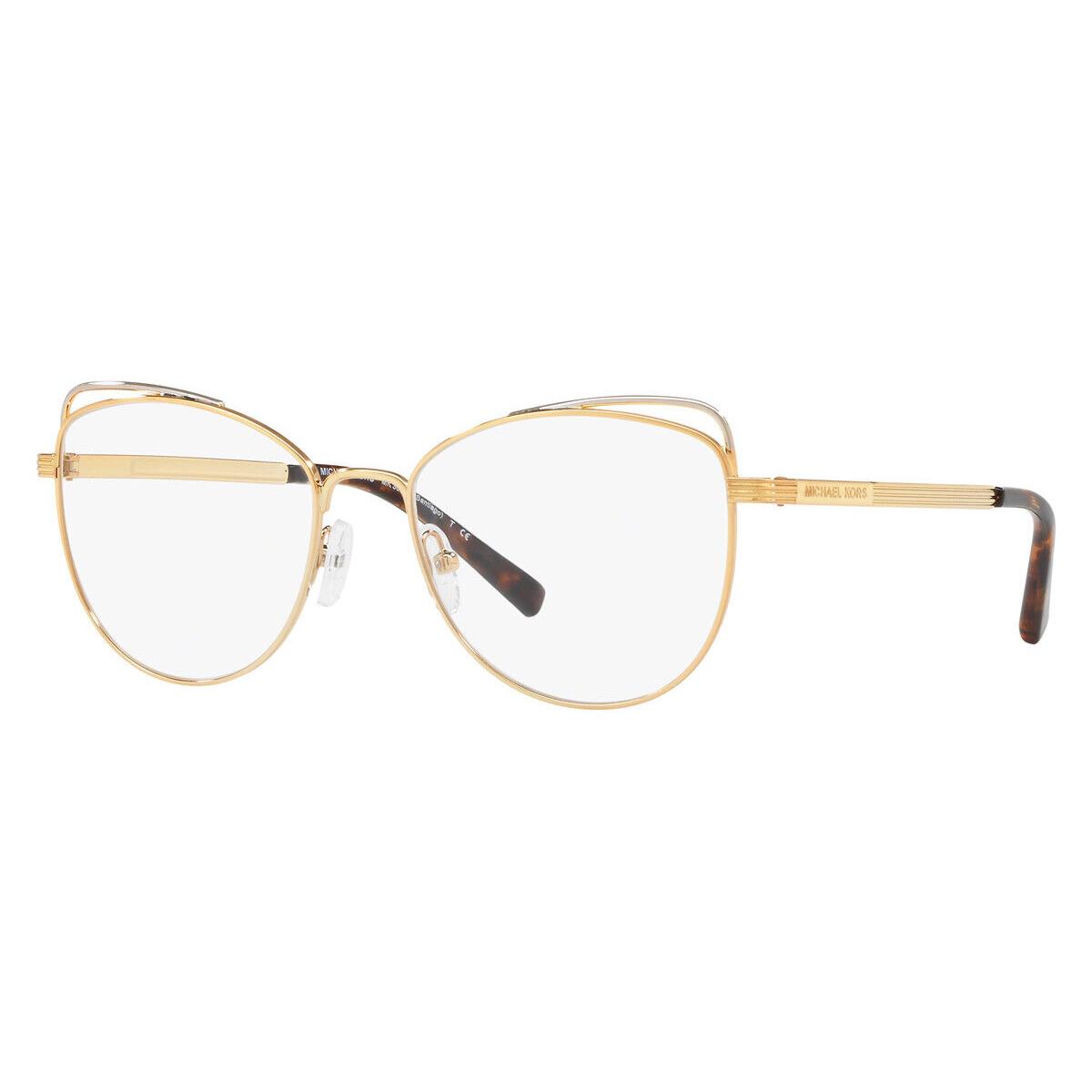 Michael Kors MK3025 Eyeglasses RX Women Gold Cat Eye 53mm