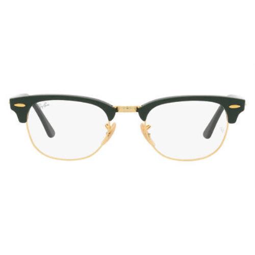 Ray-ban Clubmaster RX5154 Eyeglasses Unisex Square 49mm - Frame: Green on Arista, Lens: Demo