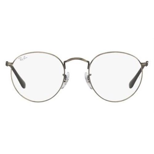 Ray-ban 0RX3447V Eyeglasses RX Unisex Silver Round 47mm