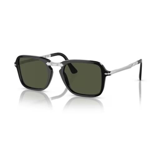 Persol 0PO3330S 95/31 Black/green Rectangular 54mm Men`s Sunglasses