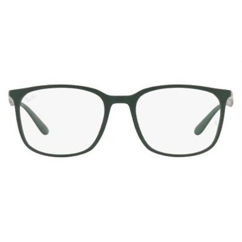 Ray-ban 0RX7199 Eyeglasses RX Unisex Green Square 52mm