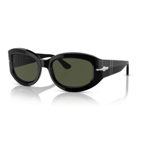 Persol 0PO3335S 95/31 Black/green Oval 56mm Men`s Sunglasses