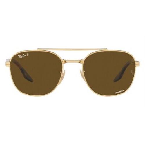 Ray-ban RB3688 Sunglasses Gold/yellow Havana Vintage / Brown Polarized