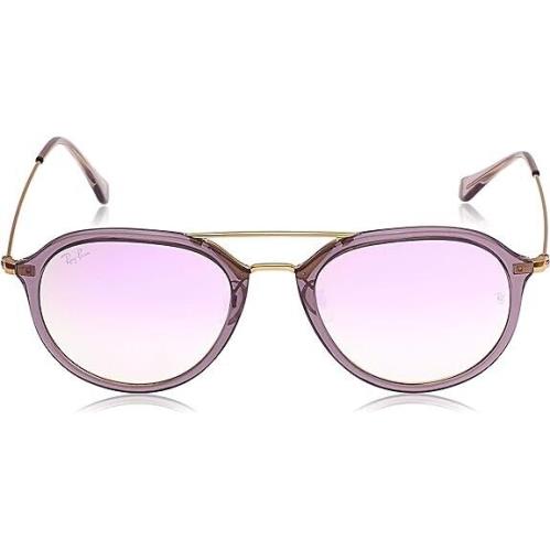 Ray Ban RB4253 Highstreet Pilot Lilac Gradient Sunglasses - Frame: Gray