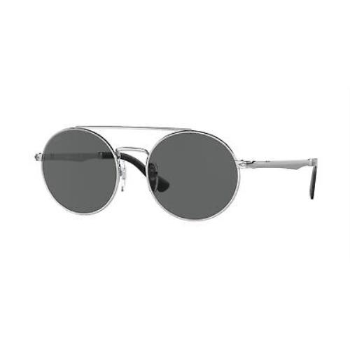 Persol PO2496S 518_B1 Round Silver Dark Grey 52 mm Unisex Sunglasses