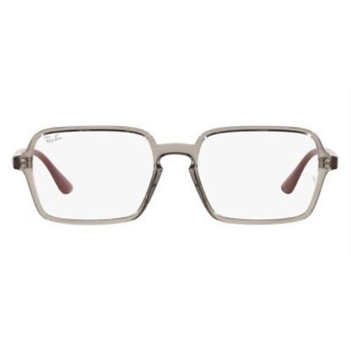 Ray-ban 0RX7198 Eyeglasses RX Unisex Gray Rectangle 53mm
