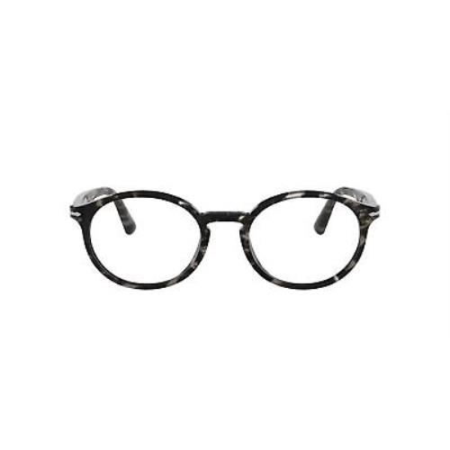 Persol PO3211V 1080 Tortoise Grey Demo Lens Oval 50 mm Men`s Eyeglasses