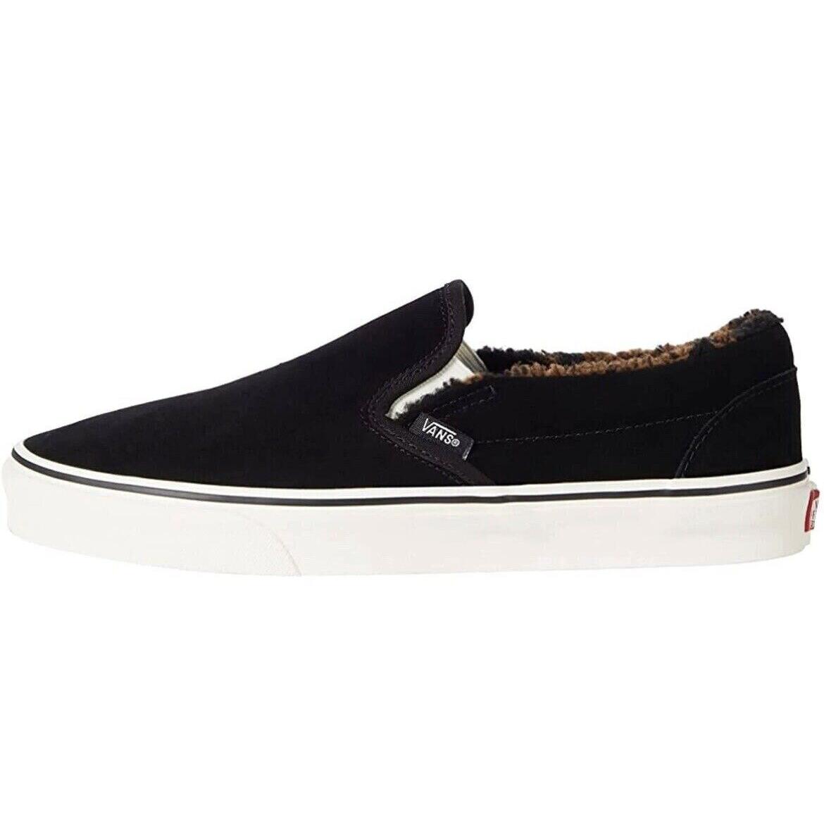 Vans Classic Slip On Suede Sherpa Sneakers Mens 6 Womens 7.5 VN0A7VCFABI Shoes
