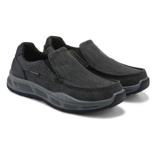 Skechers Men`s Relaxed Fit Memory Foam Loafers Shoes Medium Extra Wide 4E Black