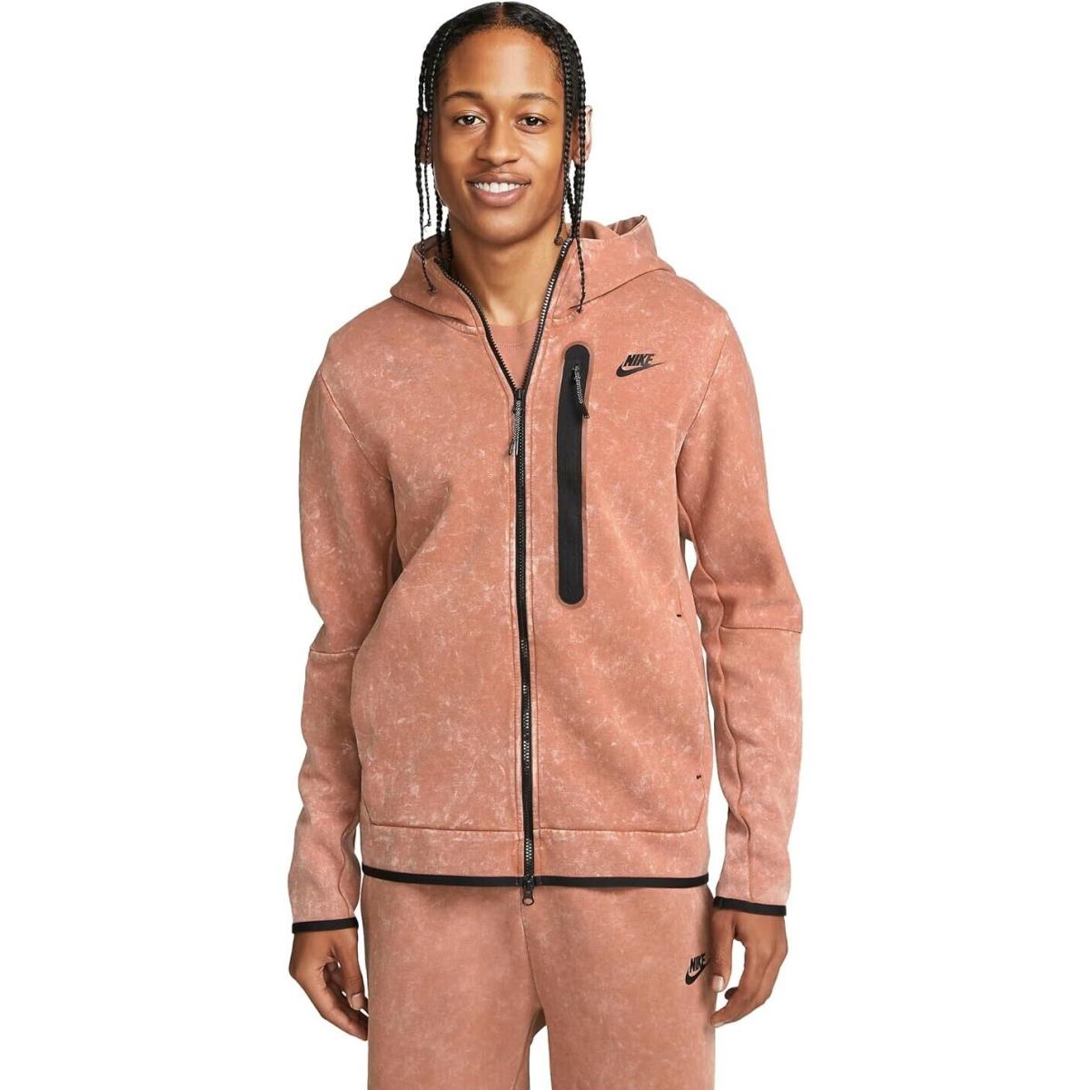 Nike Men`s Tech Fleece Washed Full Zip Hoodie Size XL