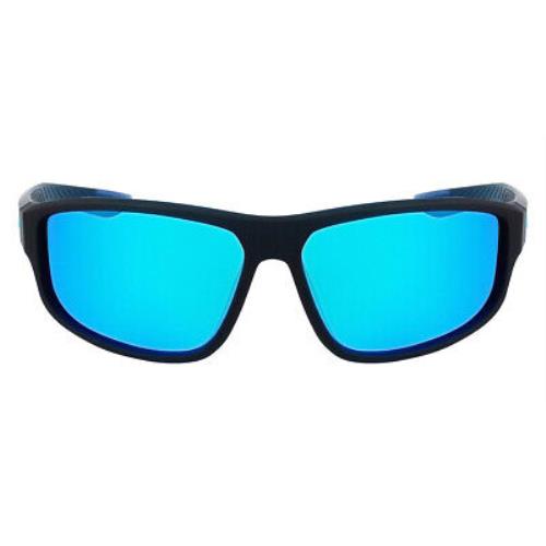 Nike Brazen Fuel M DJ0803 Sunglasses Rectangle 62.1mm - Frame: Matte Space Blue, Code: 420 Matte Space Blue/Grey-Turq