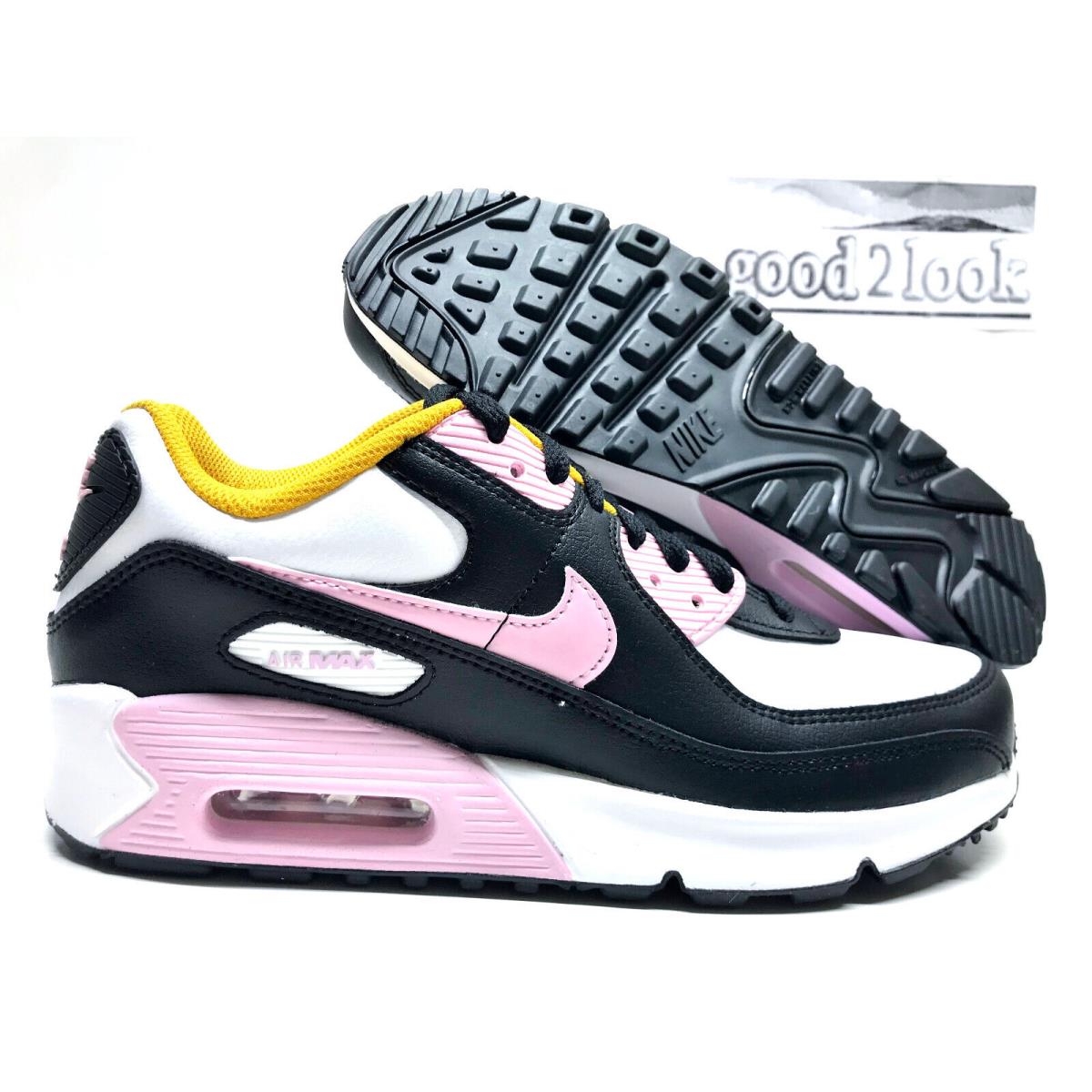 Nike Air Max 90 Ltr GS Black/pink-white Size 7Y/WOMEN`S 8.5 CD6864-007
