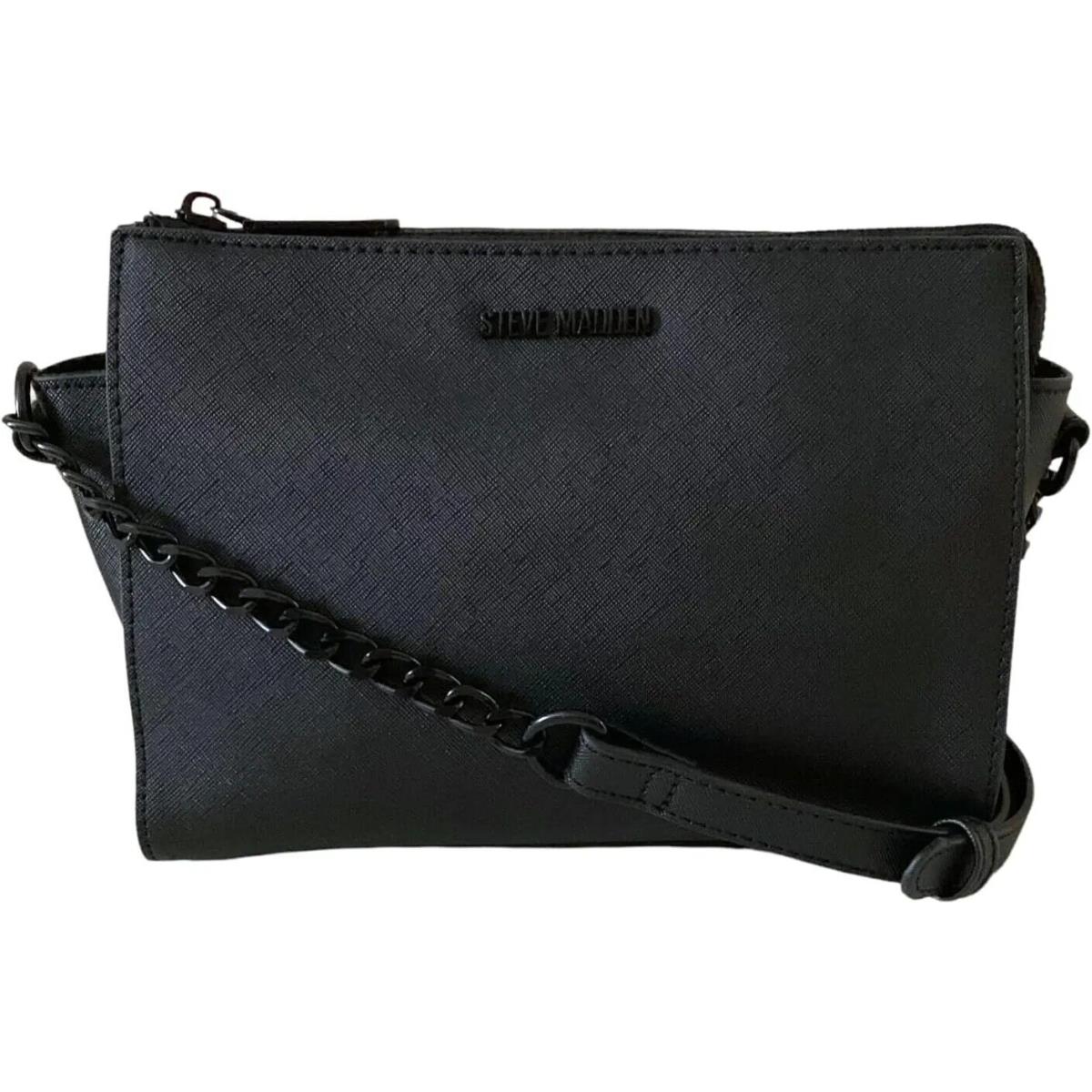 Steve Madden Women`s Blexi Faux-leather Black Crossbody Purse Handbag
