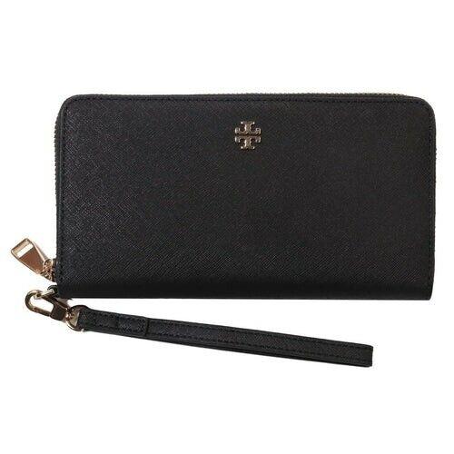 Tory Burch Emerson Zip Passport Continental Wristlet Wallet 57803 - Black