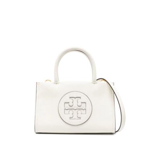 Tory Burch Hb Women Tote Bag Mini Ella Eco Leather Warm White OS - Exterior: White