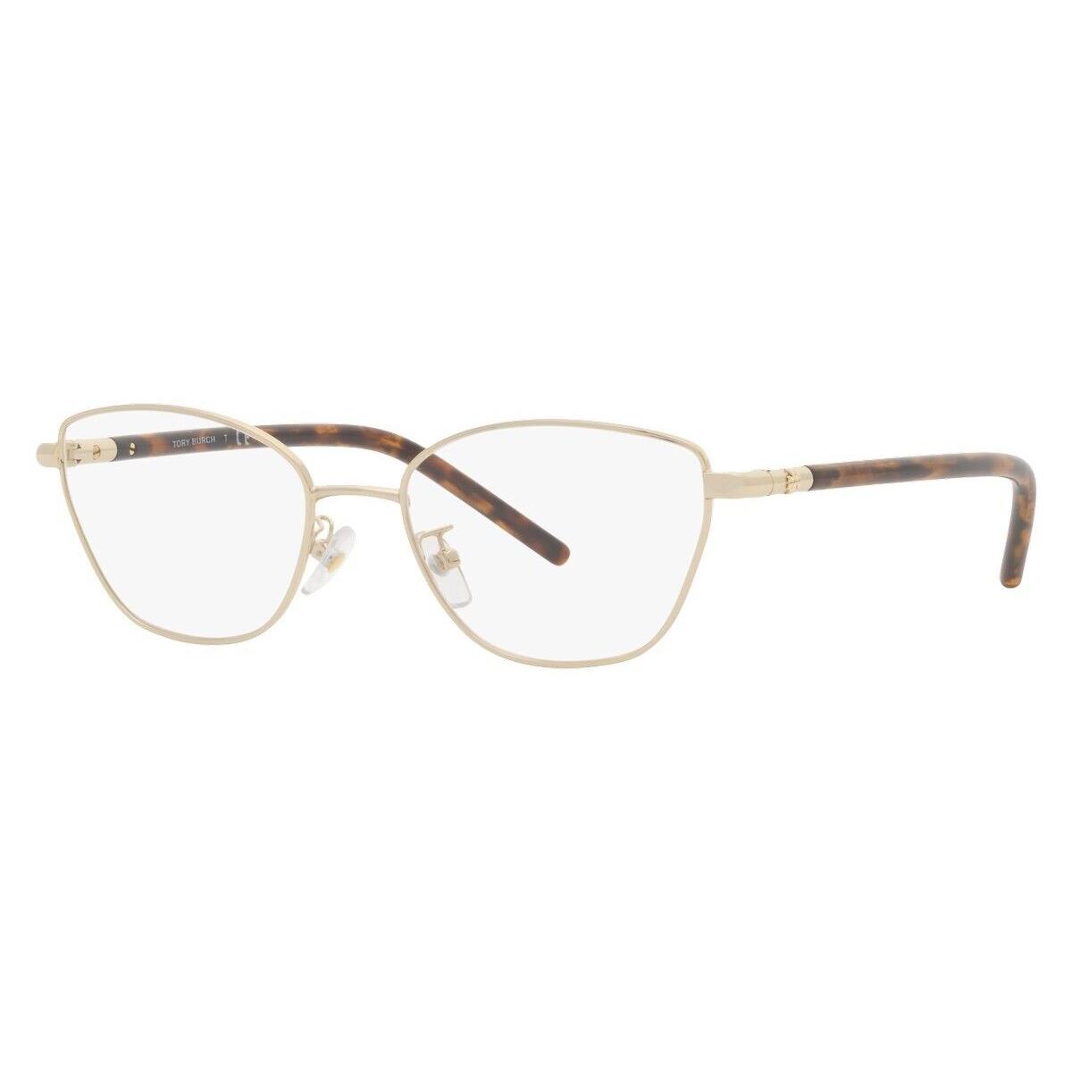 Tory Burch Women`s 50mm Shiny Light Gold Opticals TY1074-3314-50