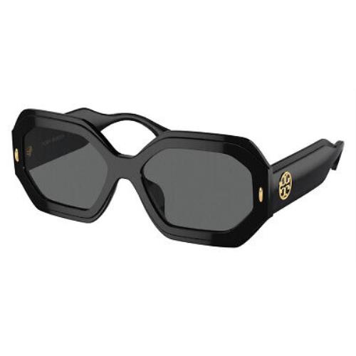 Tory Burch TY7192F Sunglasses Women Black / Dark Gray 57mm - Frame: Black / Dark Gray, Lens: Dark Gray