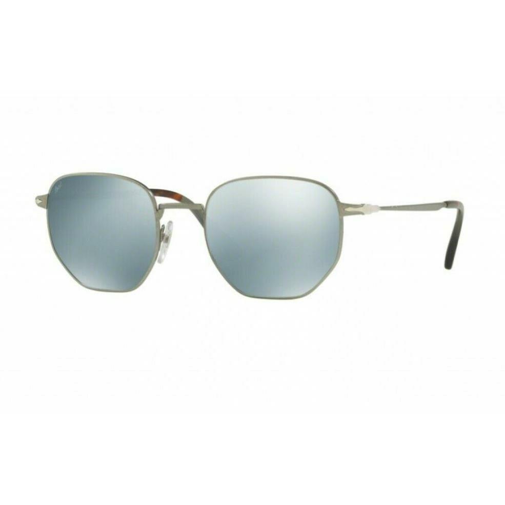 Persol Sunglasses PO2446S 1058/30 Satin Silver Frames Grey Lens 52MM