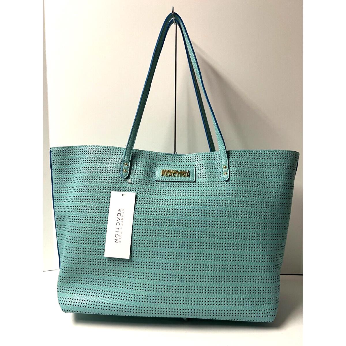 Kenneth Cole Reaction Extra Large Tote Turquoise/blue Shoulder Bag