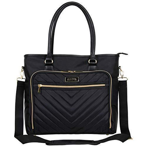 Kenneth Cole Reaction Chelsea Quilted Chevron 15 Laptop Tablet Business Tote