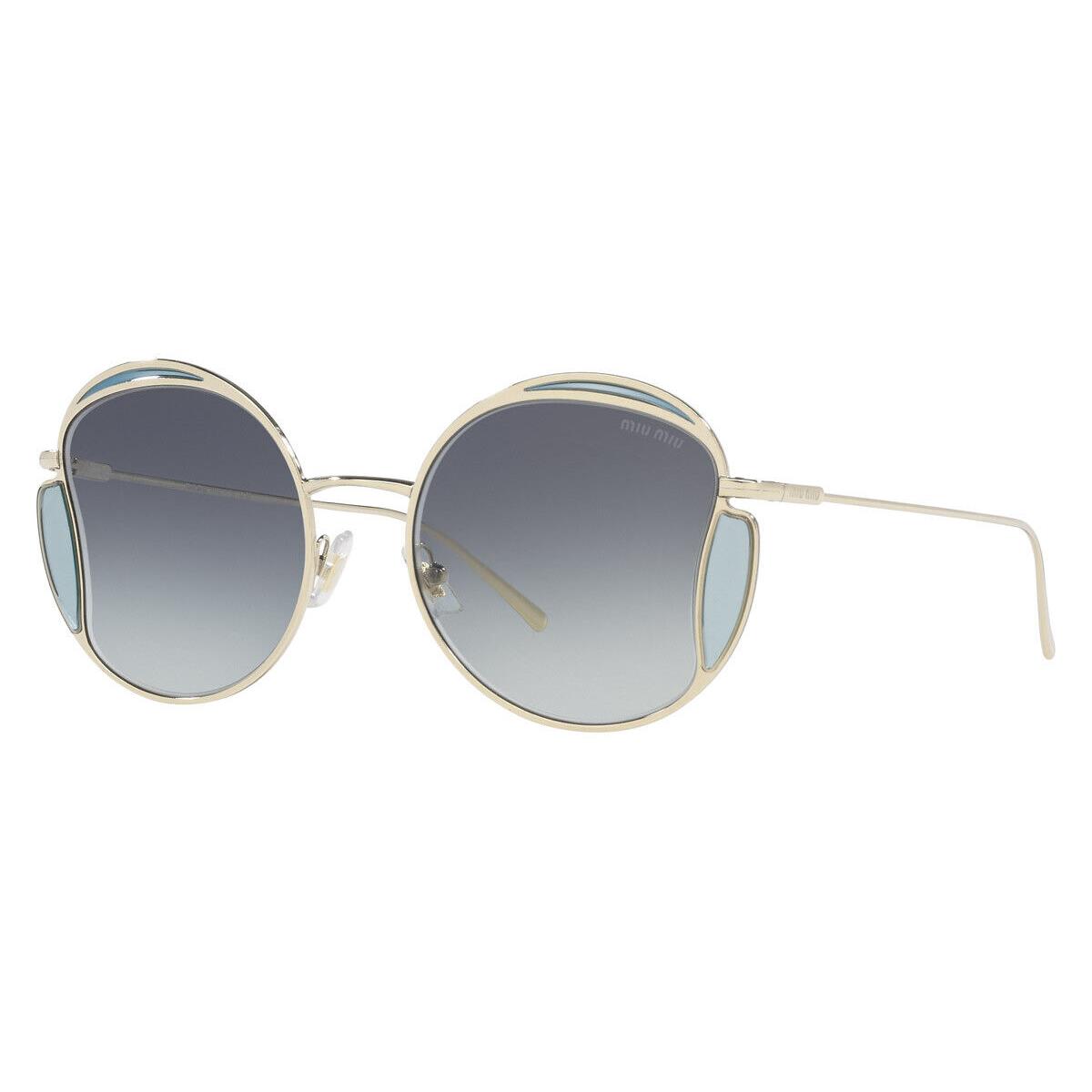Miu Miu MU 56XS Sunglasses Women Gold Geometric 54mm