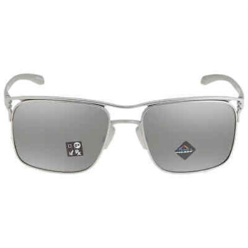 Oakley Holbrook TI Prizm Black Titanium Men`s Sunglasses OO6048 604801 57 - Frame: Gray, Lens: Black