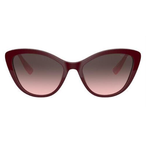 Miu Miu MU 05XS Sunglasses Women Cat Eye Bordeaux 55mm