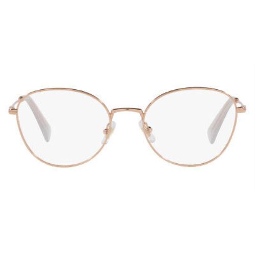 Miu Miu 0MU 50UV Eyeglasses RX Women Pink Oval 51mm