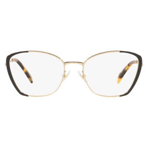 Miu Miu 0MU 51UV Eyeglasses Women Black Oval 54mm