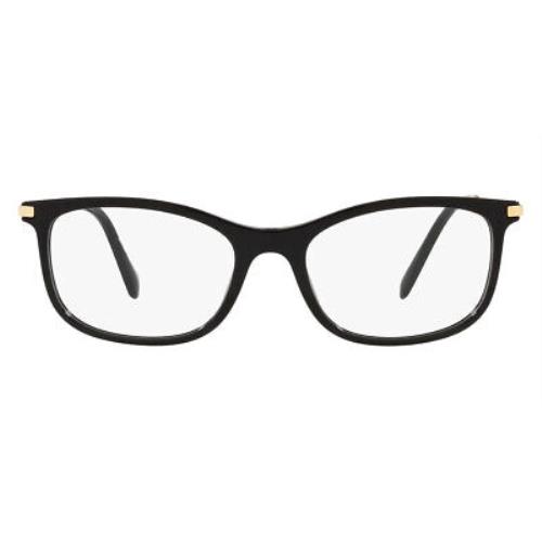 Miu Miu MU 09TV Eyeglasses RX Women Black Rectangle 53mm