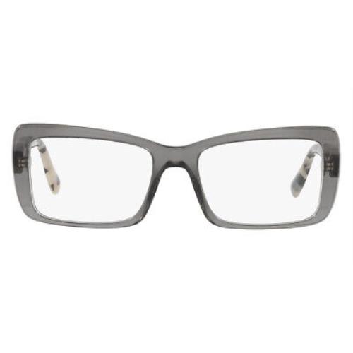 Miu Miu MU 03SV Eyeglasses Women Gray Rectangle 52mm