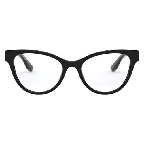 Miu Miu MU 01TV Eyeglasses RX Women Black Square 53mm
