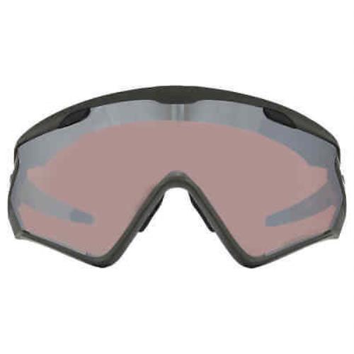 Oakley Wind Jacket 2.0 Prizm Snow Black Shield Men`s Sunglasses OO9418 941826 45 - Frame: Green, Lens: Black