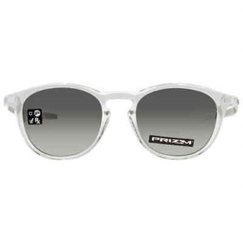 Oakley Pitchman R Prizm Black Round Men`s Sunglasses OO9439 943902 50 - Frame: Silver, Lens: Black