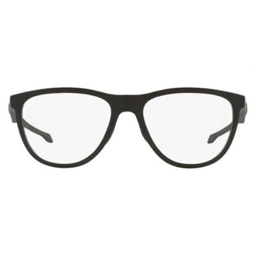 Oakley Admission OX8056 Eyeglasses Men Satin Black Aviator 54 - Frame: Satin Black, Lens: