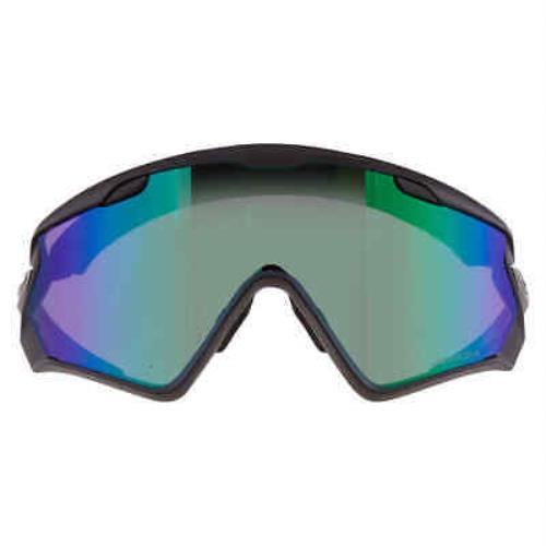 Oakley Wind Jacket 2.0 Prizm Road Jade Shield Men`s Sunglasses OO9418 941828 45 - Frame: Black