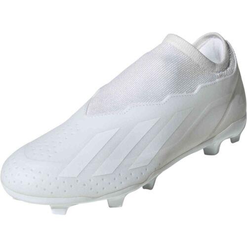 Adidas X Crazyfast 3 Laceless Men`s Soccer Football Shoe Messi White Cleats 426