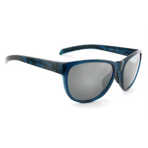 Adidas Wildcharge Sunglasses Shiny Blue / Silver Mirror Lens