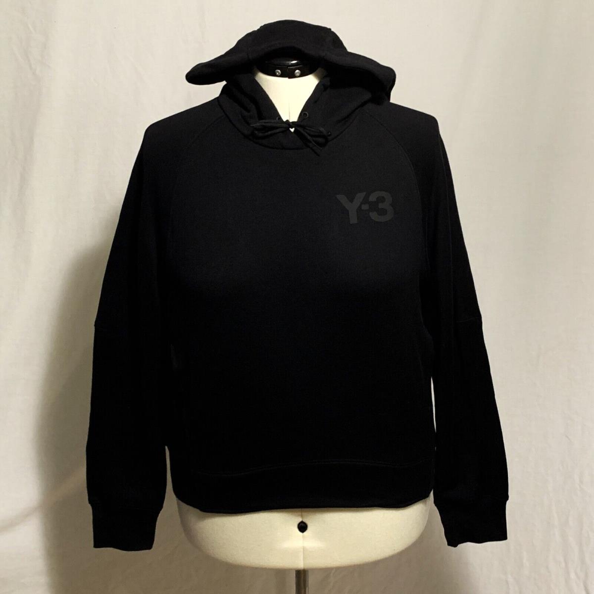 Adidas x Yohji Yamamoto GV2799 Y-3 Classic Chest Logo Hoodie Pocket Black S