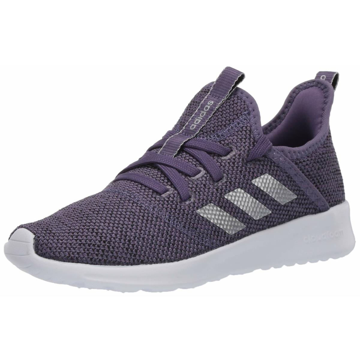 Adidas Childrens Cloudfoam Pure Running Shoe EG3466 Purple/silver Size 6 - Purple