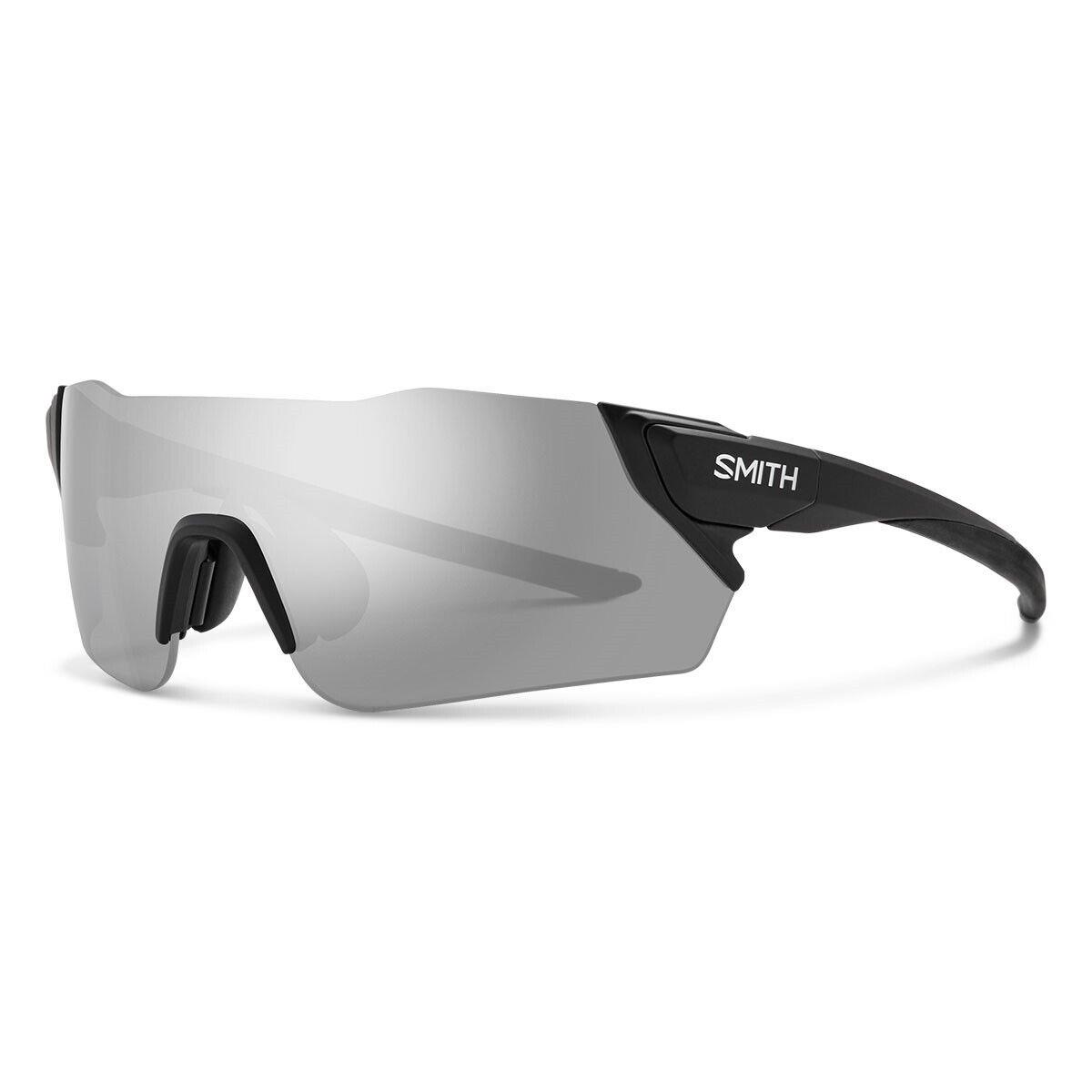 Smith Attack Sunglasses Matte Black Chromapop Platinum Mirror + Bonus Lens