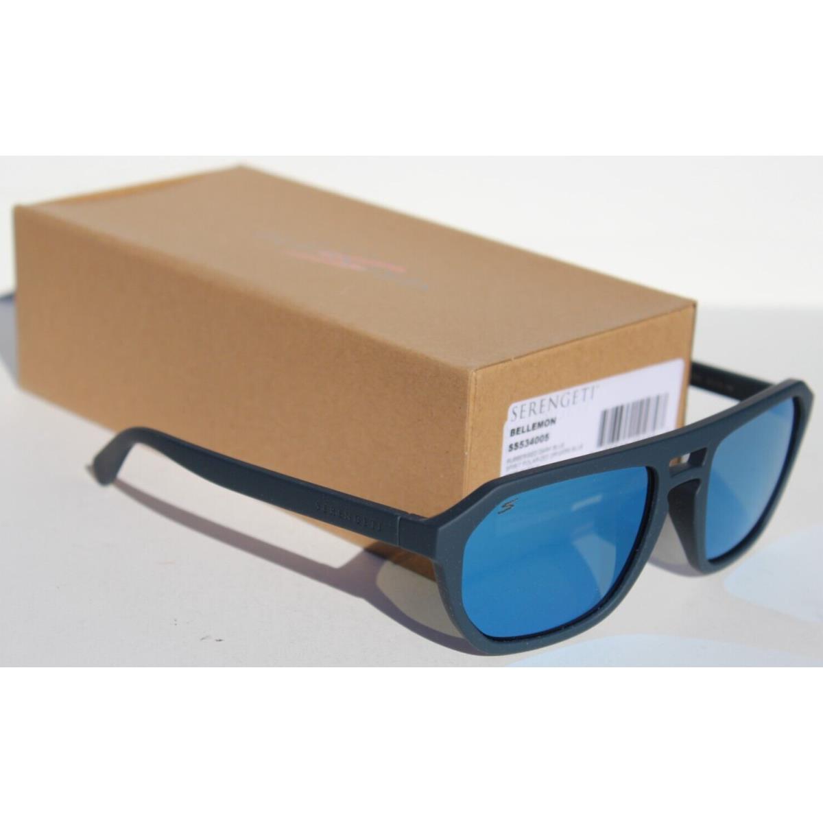 Serengeti Bellemon Polarized Sunglasses Blue/spirit Blue Drivers SS534005 Italy