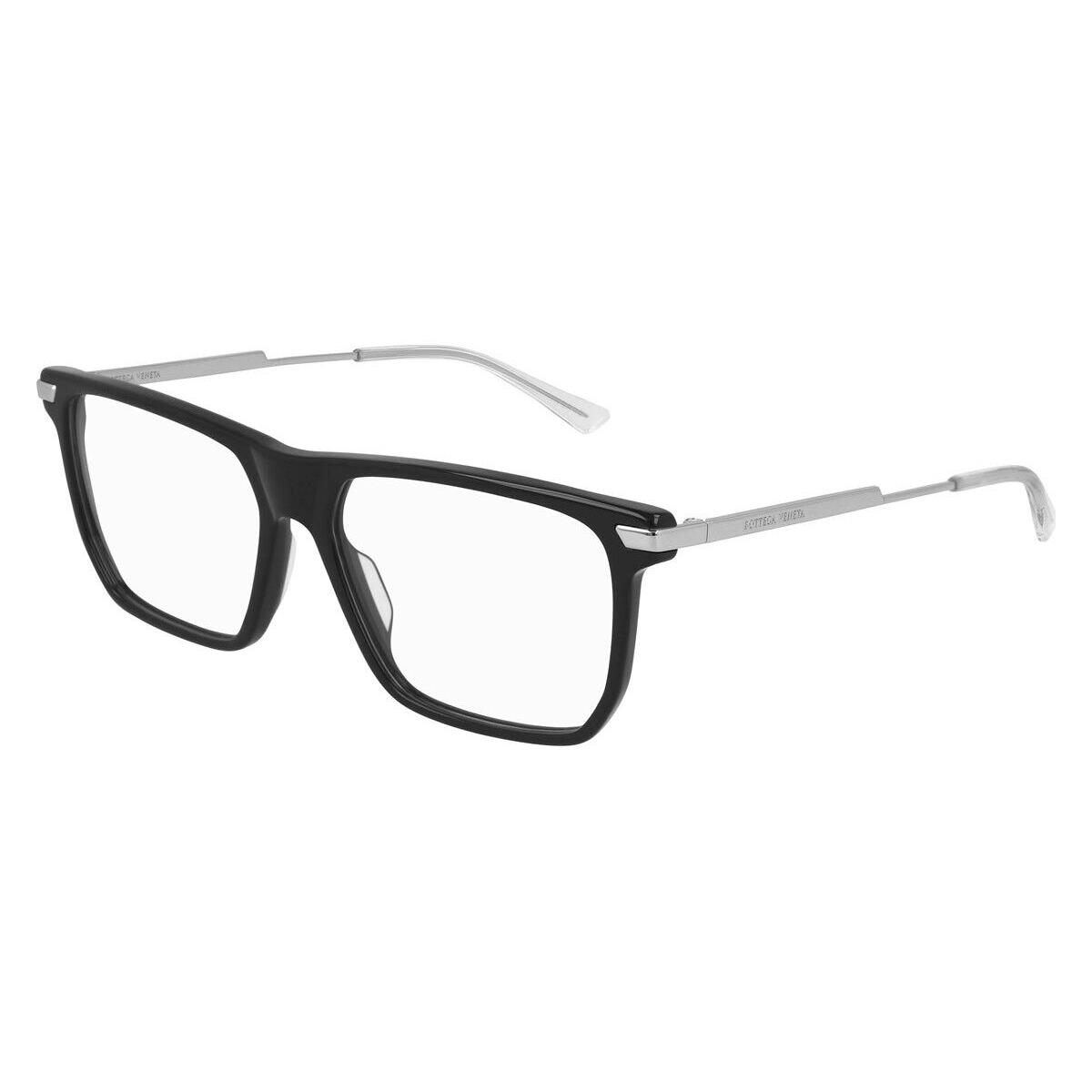 Bottega Veneta BV1071O Eyeglasses Men Silver Square 56mm