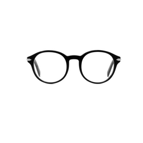 Christian Dior Black Suito RI 1000 Black Round Men`s Eyeglasses