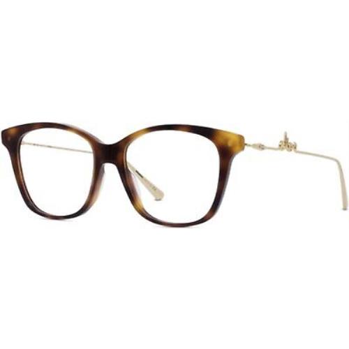 Dior Diorsignatureo BI Eyeglasses Color 2200 Shiny Honey Havana Size 52MM